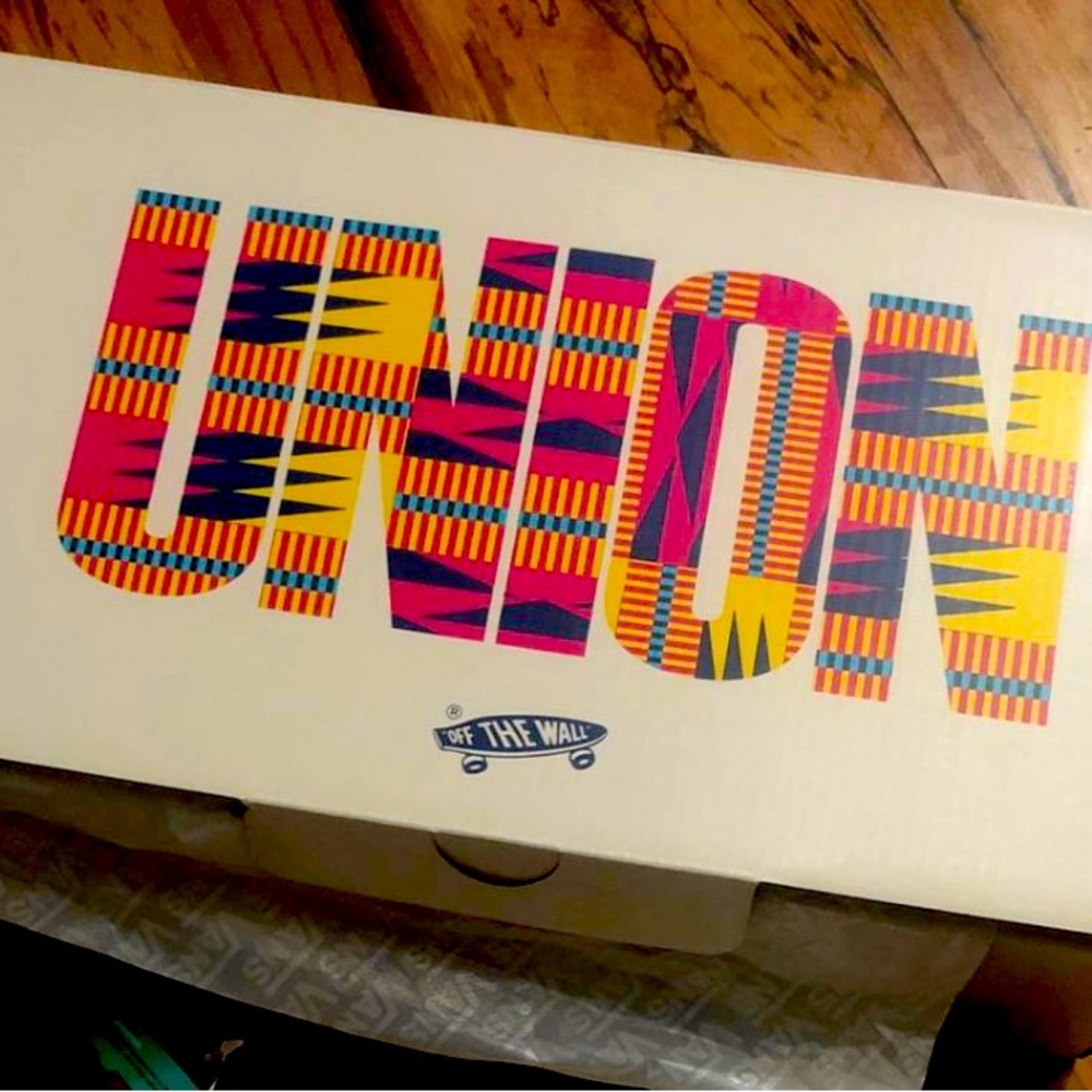 Vans UNION kente cloth